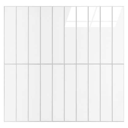 Kit Kat Stick on Composite Tile - Gloss White
