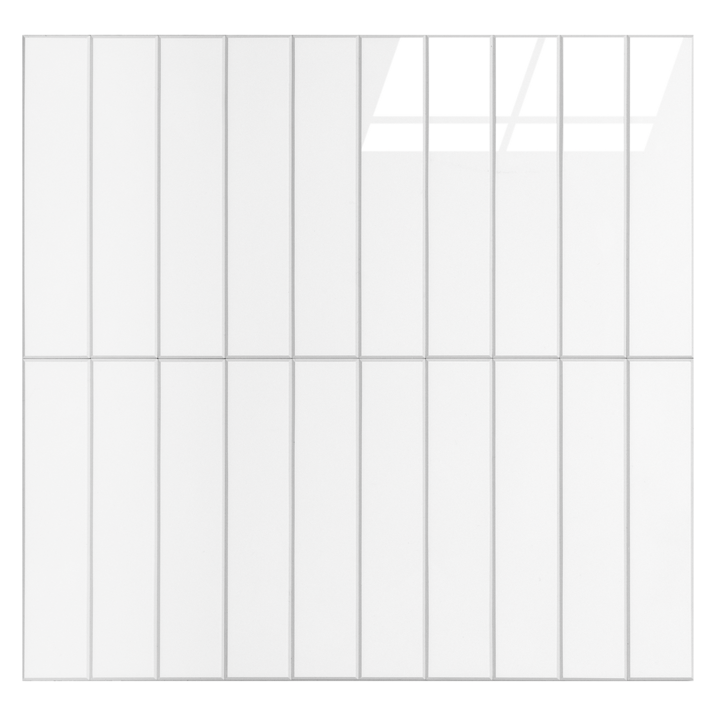 Kit Kat Stick on Composite Tile - Gloss White