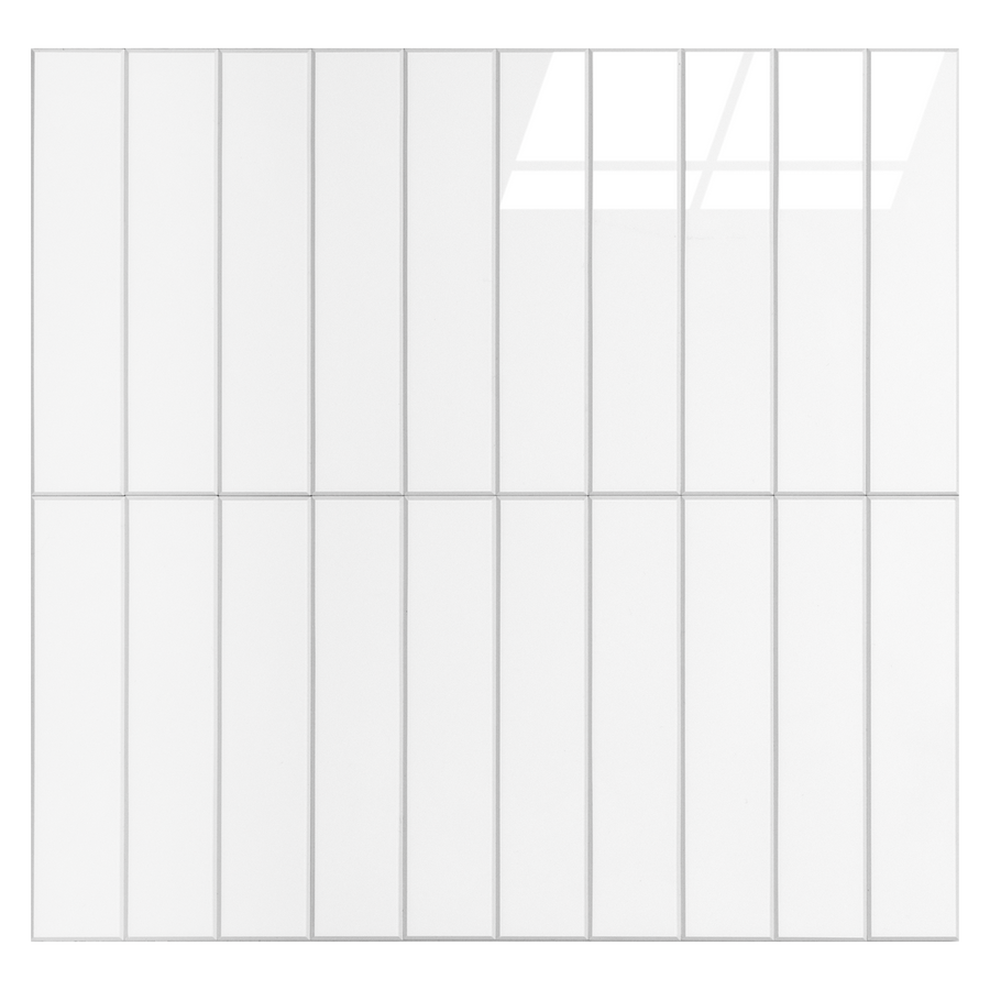 Kit Kat Stick on Composite Tile - Gloss White