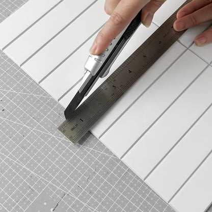 Kit Kat Stick on Composite Tile - Gloss White