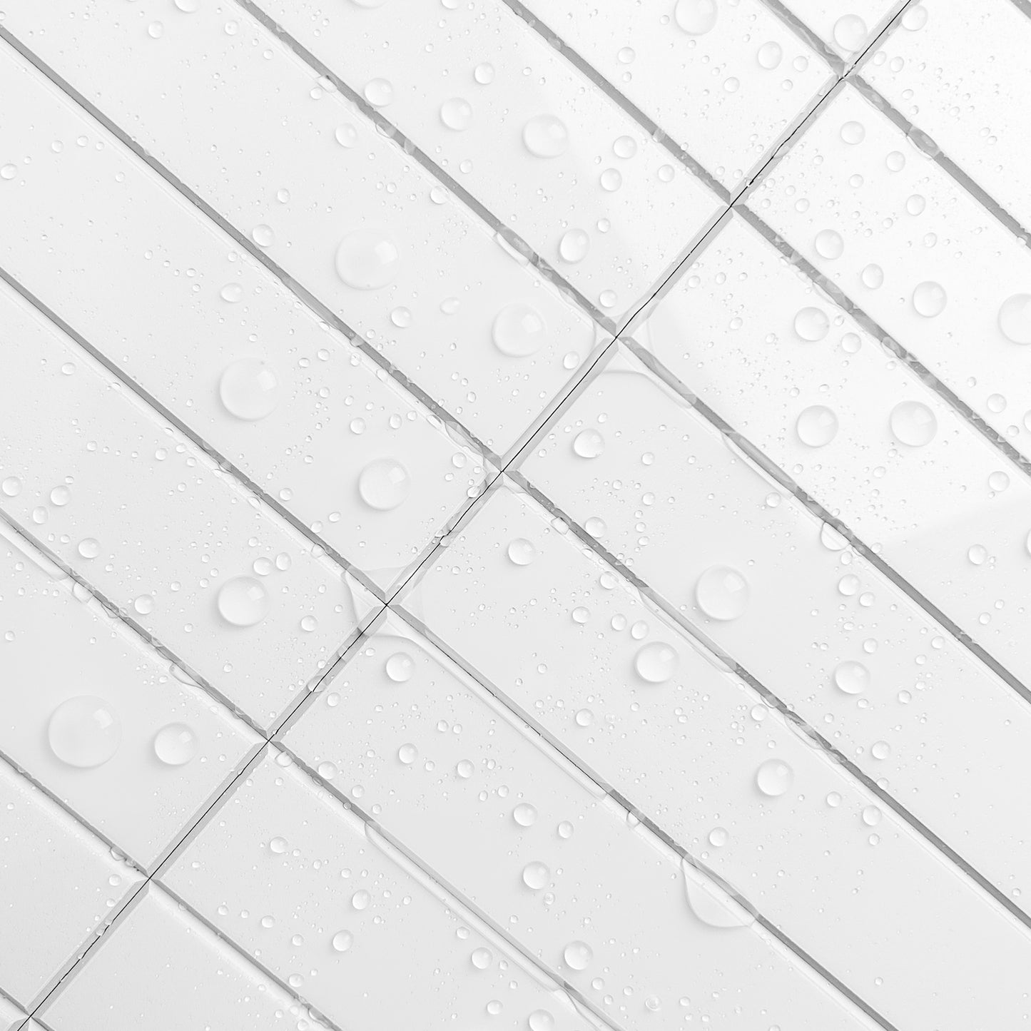 Kit Kat Stick on Composite Tile - Gloss White