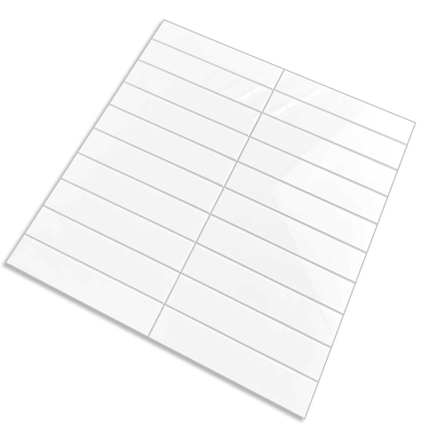 Kit Kat Stick on Composite Tile - Gloss White