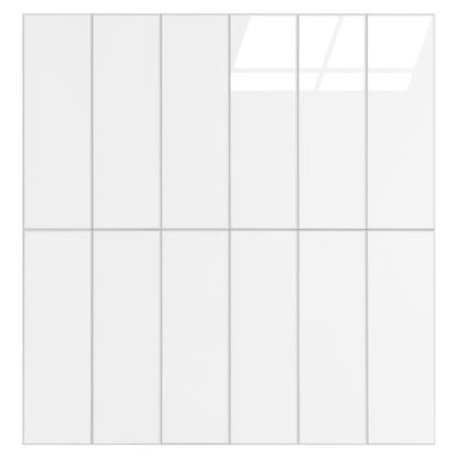 Large Kit Kat Stick on Composite Tile - Gloss White