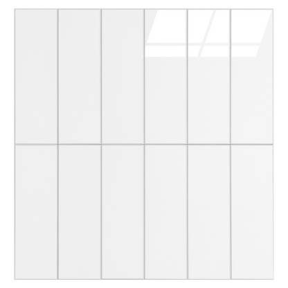 Large Kit Kat Stick on Composite Tile - Gloss White
