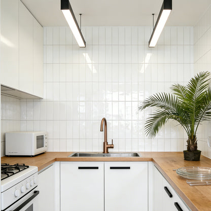 Large Kit Kat Stick on Composite Tile - Gloss White