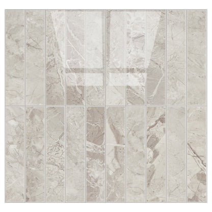 Kit Kat Stick on Composite Tile - Natural Marble