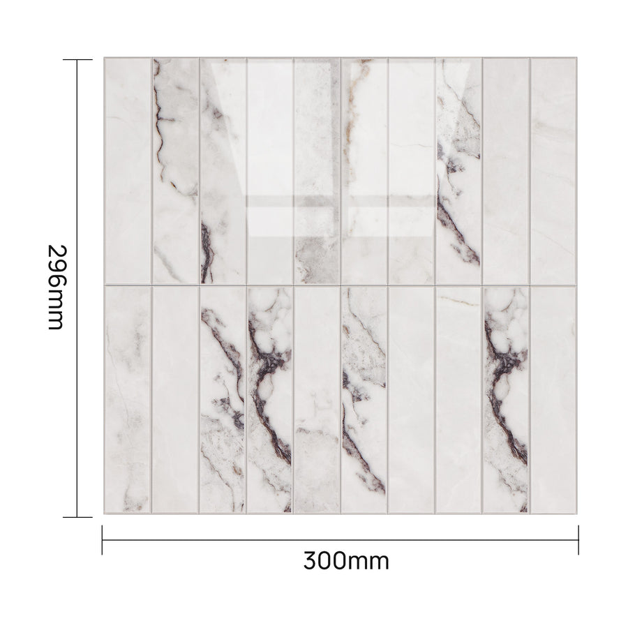 Kit Kat Stick on Composite Tile - New York Honed