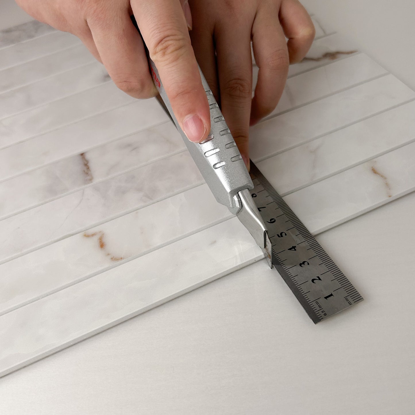 Kit Kat Stick on Composite Tile - New York Honed