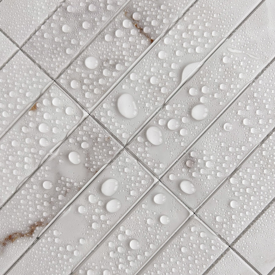 Kit Kat Stick on Composite Tile - New York Honed