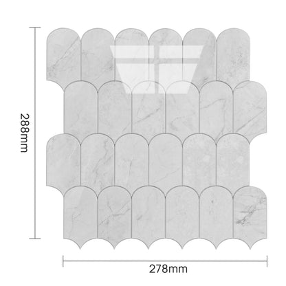 Feather Stick on Composite Tile - Gloss Marble