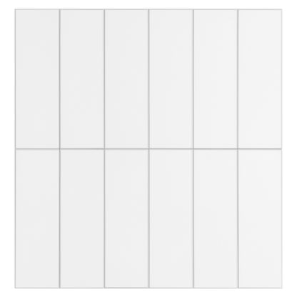 Large Kit Kat Stick on Composite Tile - Matte White