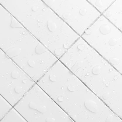 Large Kit Kat Stick on Composite Tile - Matte White