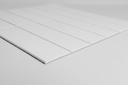 Large Kit Kat Stick on Composite Tile - Matte White