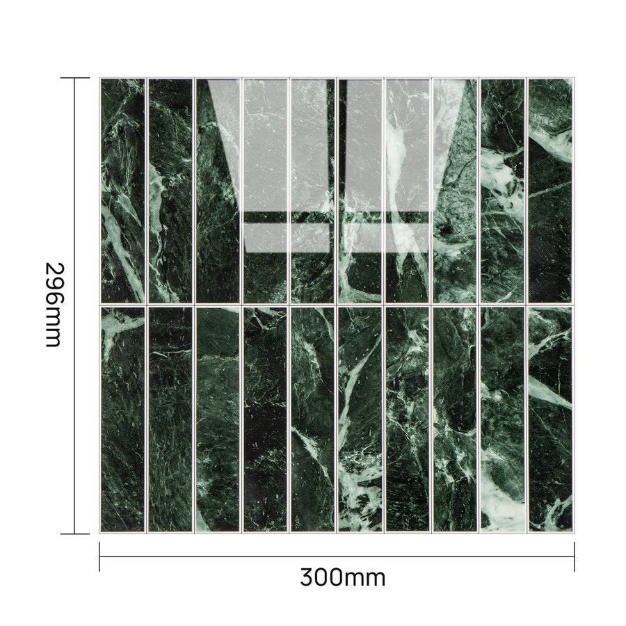 Kit Kat Stick on Composite Tile - Green Verdi