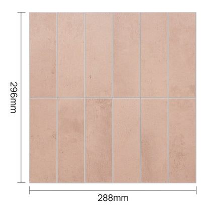 Large Kit Kat Stick on Composite Tile - Matte Clay Beige