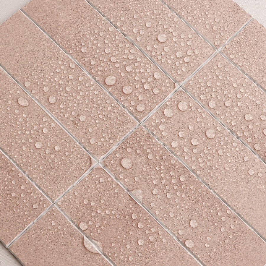 Large Kit Kat Stick on Composite Tile - Matte Clay Beige