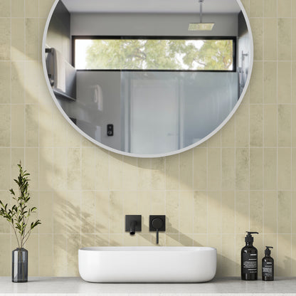 Large Kit Kat Stick on Composite Tile - Antique Matte Sage Green