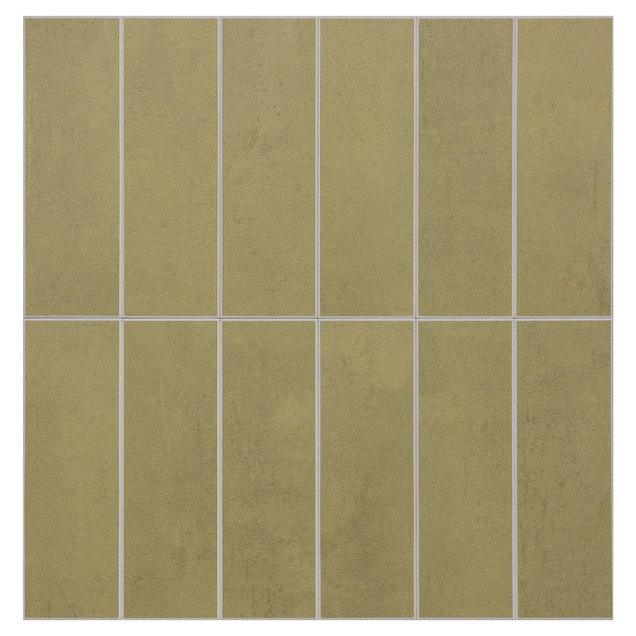 Large Kit Kat Stick on Composite Tile - Matte Olive Green