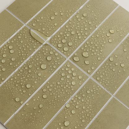 Large Kit Kat Stick on Composite Tile - Matte Olive Green