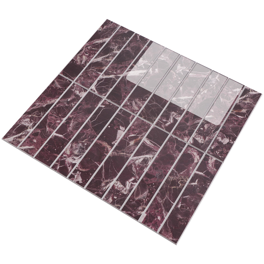 Kit Kat Stick on Composite Tile - Red Levanto