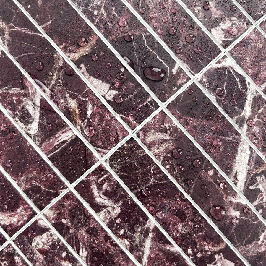 Kit Kat Stick on Composite Tile - Red Levanto