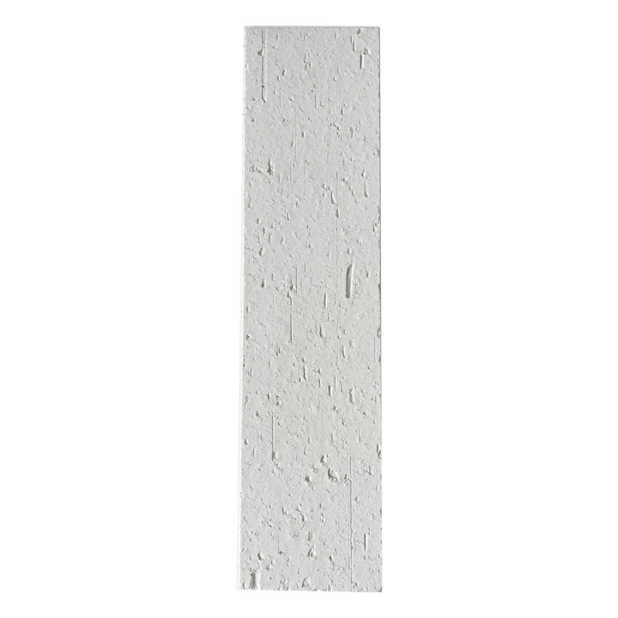 A single white flexible brick with an authentic brick texture