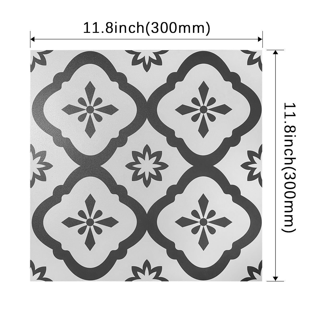 Vinyl Floor Stick on Tile - Flower Sea