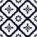 Vinyl Floor Stick on Tile - Flower Sea