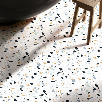 Vinyl Floor Stick on Tile - Terrazzo