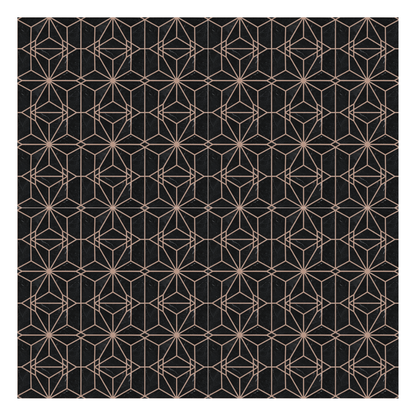 Vinyl Floor Stick on Tile - Dark Geometric