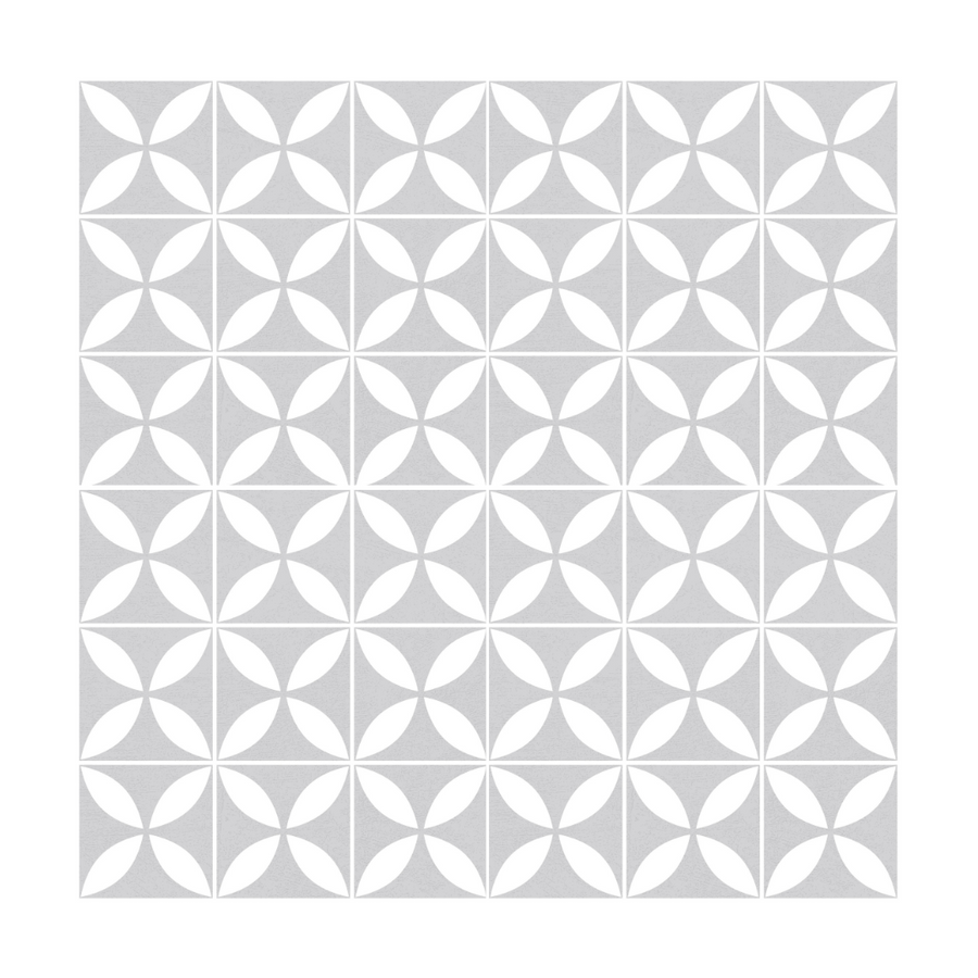 Vinyl Floor Stick on Tile - Grey Star