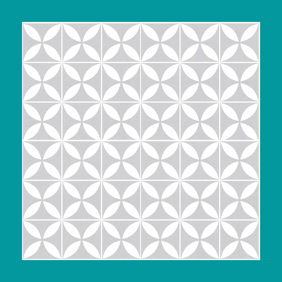 Vinyl Floor Stick on Tile - Grey Star