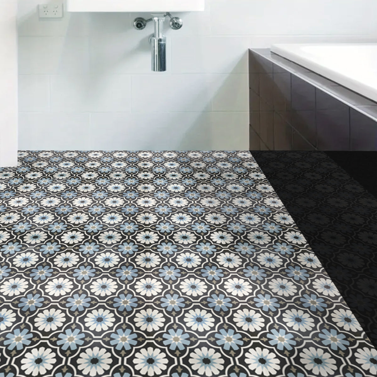 Vinyl Floor Stick on Tile - Moroccan