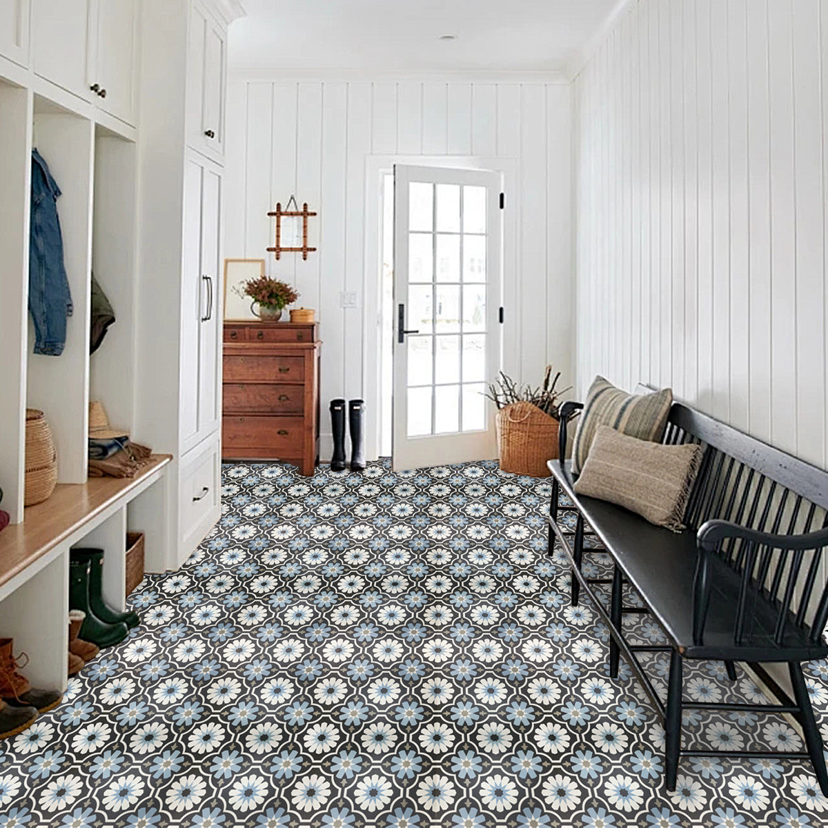 Vinyl Floor Stick on Tile - Moroccan