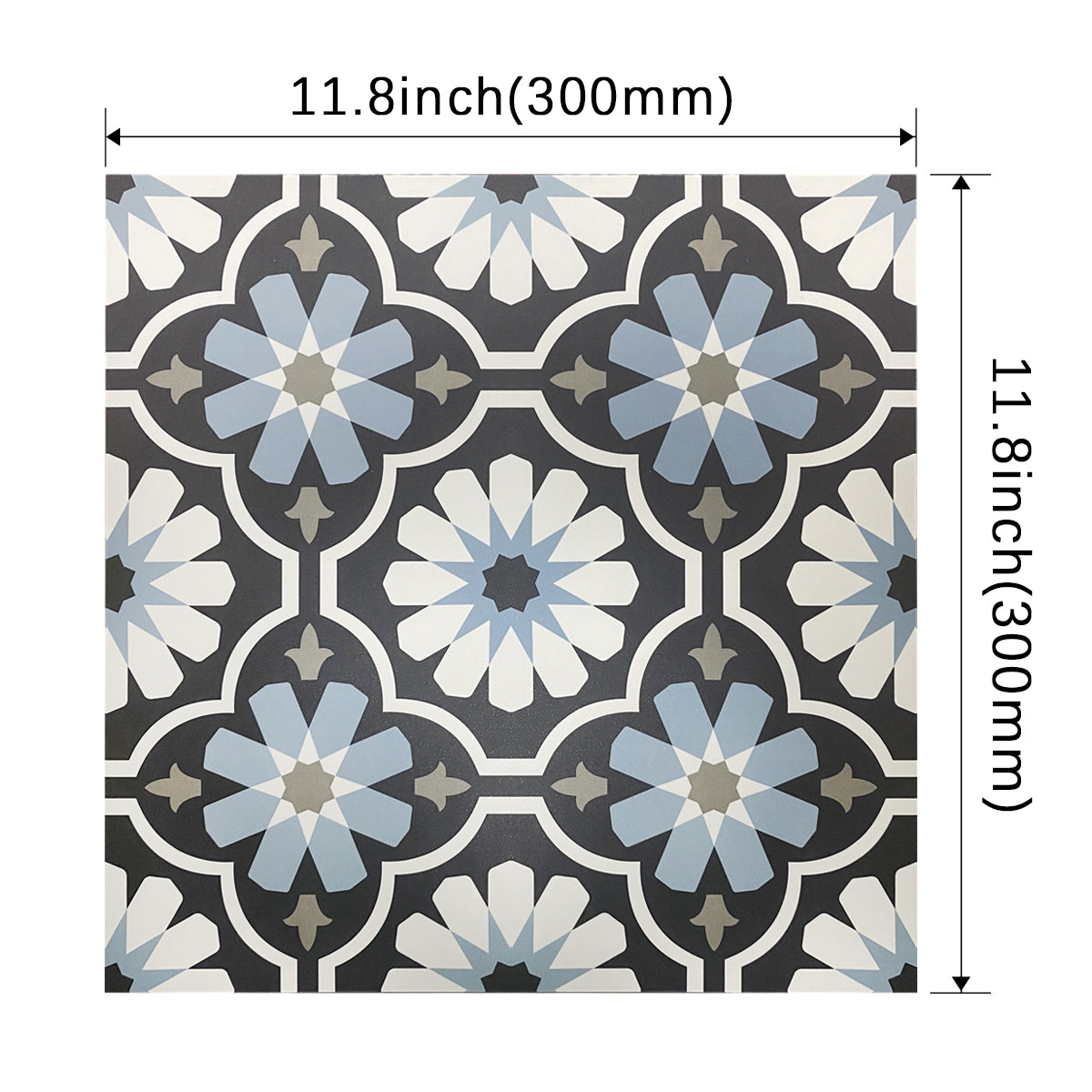 Vinyl Floor Stick on Tile - Moroccan