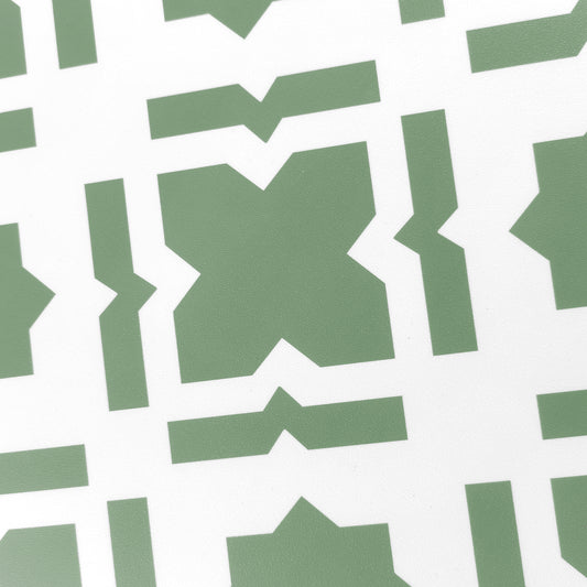 Vinyl Floor Stick on Tile - Sage Star