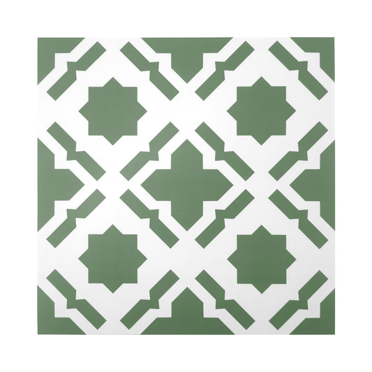 Vinyl Floor Stick on Tile - Sage Star