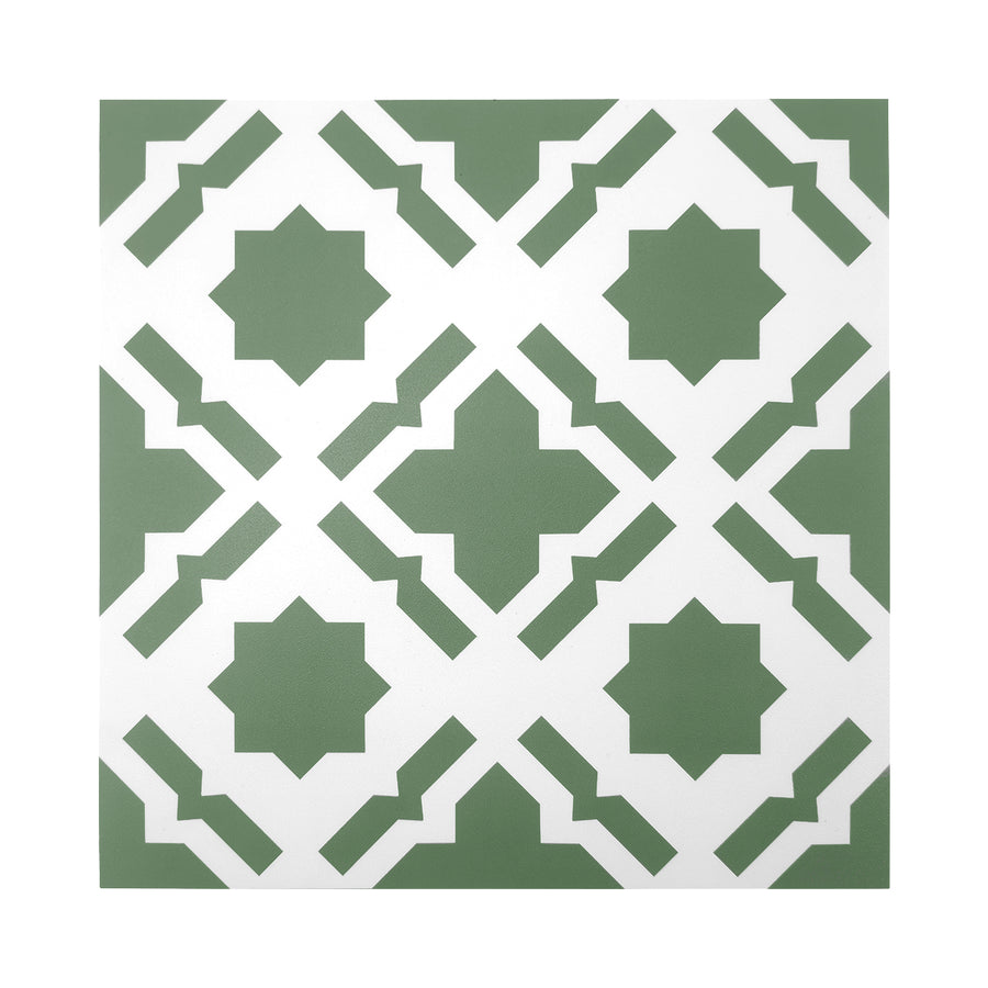 Vinyl Floor Stick on Tile - Sage Star
