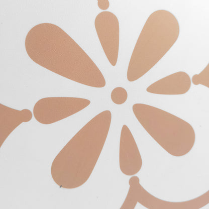 Vinyl Floor Stick on Tile - Pink Flower