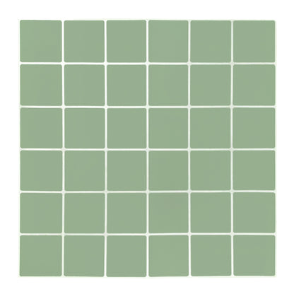 Square Stick on Tile - Matte Sage Green