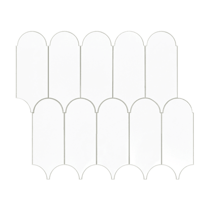 Feather Stick on Composite Tile - White - Stick on Tiles AustraliaStick on TileStick on Tiles Australia