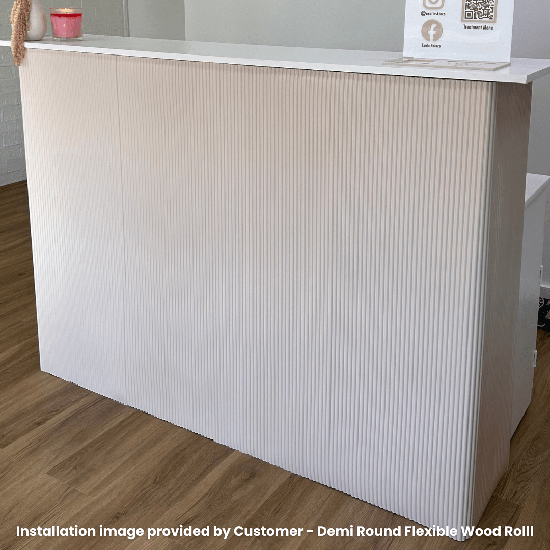 Flexible Wood Roll Panels - Demi Round - Stick on Tiles AustraliaStick on Tiles Australia