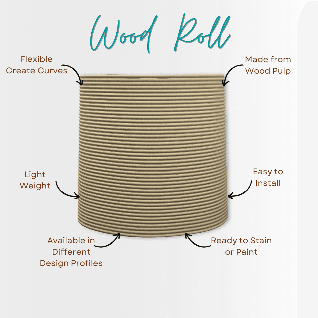 Flexible Wood Roll Panels - Demi Round - Stick on Tiles AustraliaStick on Tiles Australia