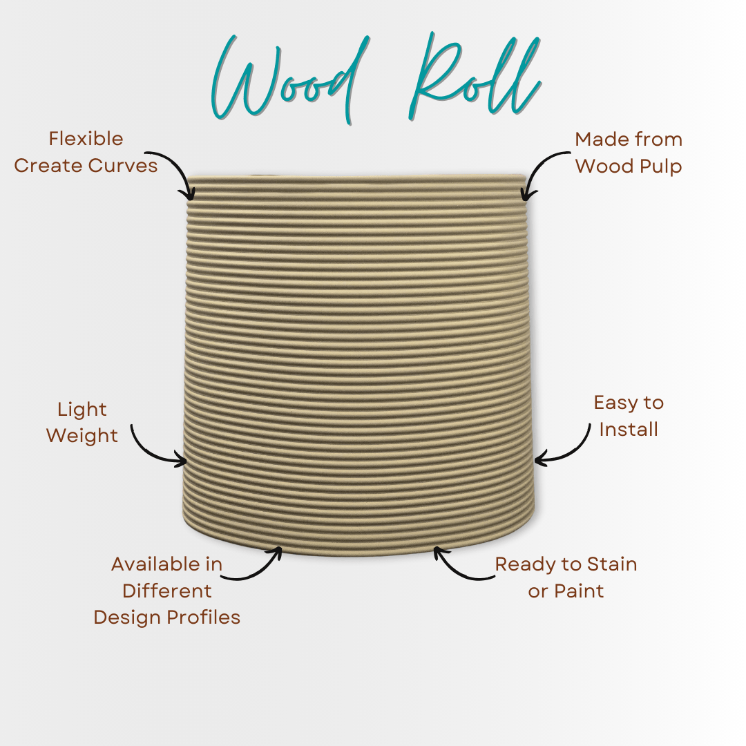 Flexible Wood Roll Panels - Demi Round - Stick on Tiles AustraliaStick on Tiles Australia