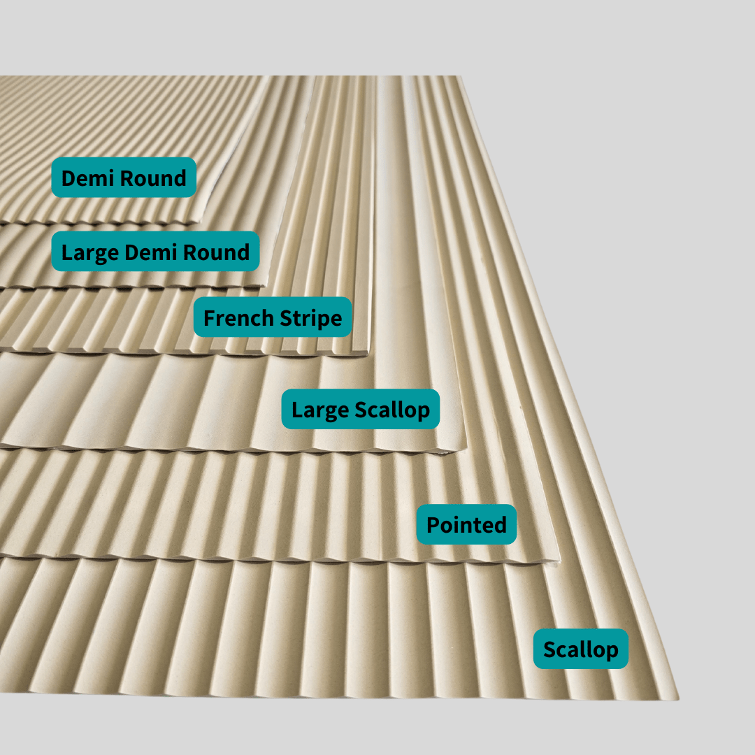 Flexible Wood Roll Panels - Demi Round - Stick on Tiles AustraliaStick on Tiles Australia