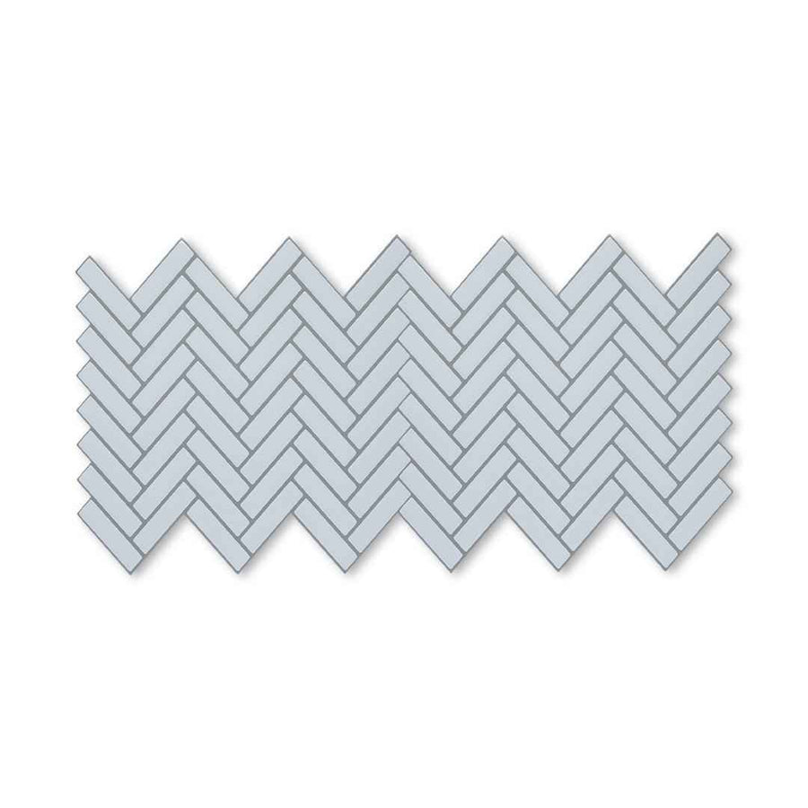 Herringbone Stick on Tile - White