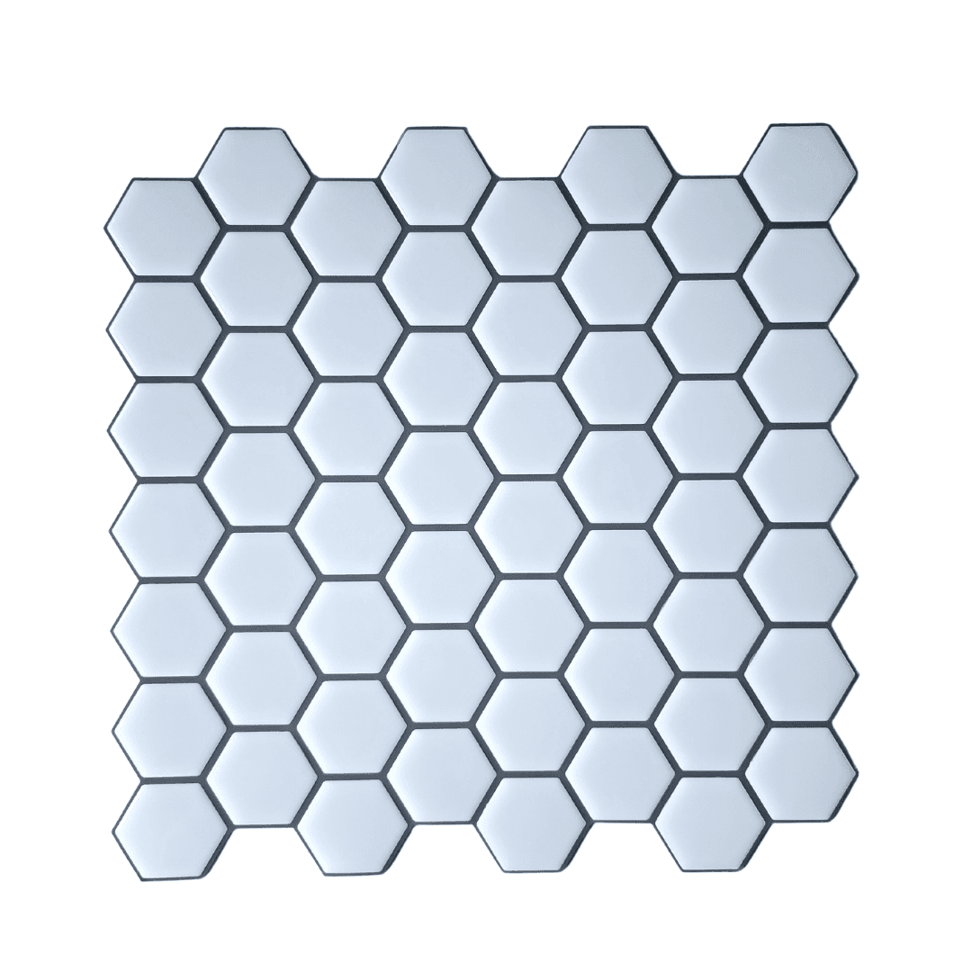 Hexagon Stick on Tile - White - Stick on Tiles AustraliaStick on Tiles Australia