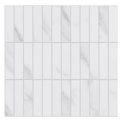 Kit Kat Stick on Composite Tile - Carrara Marble - Stick on Tiles AustraliaStick on Tiles Australia