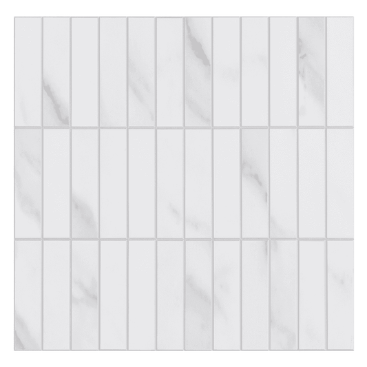 Kit Kat Stick on Composite Tile - Carrara Marble - Stick on Tiles AustraliaStick on Tiles Australia