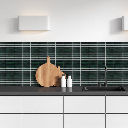 Kit Kat Stick on Composite Tile - Green Marble - Stick on Tiles AustraliaStick on Tiles Australia